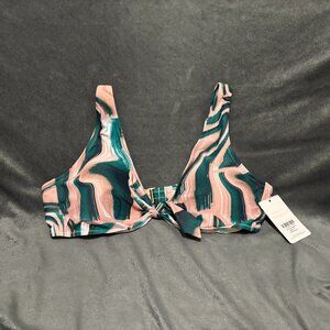 Lively The Swim Plunge Bralette: Paint Brush - XL / Paint Brush NWT